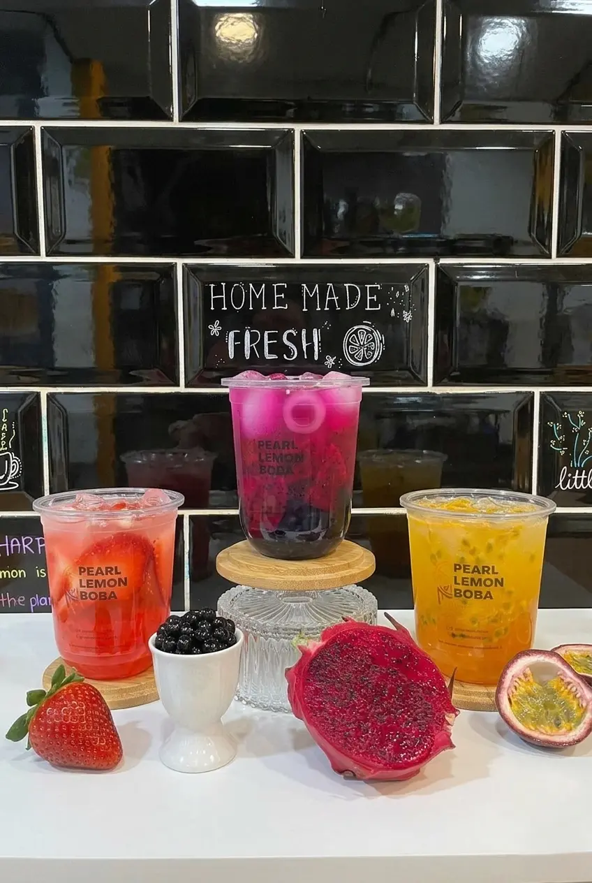 A wide range of Pearl Lemon Cafe coffee flavours